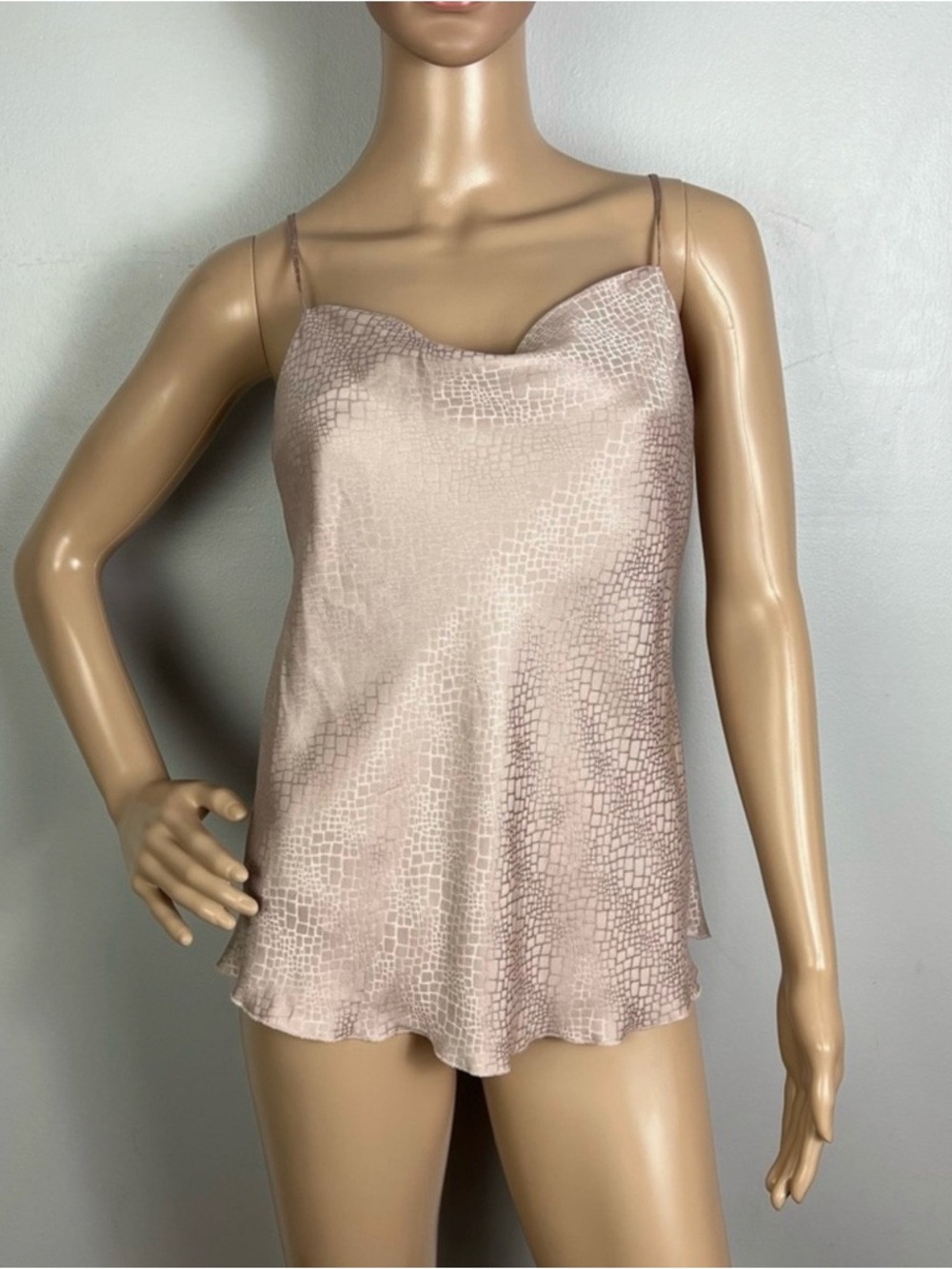 NEW ATM ANTHONY THOMAS MELILLO REVOLVE REPTILE SILK CAMISOLE - Picture 2 of 10
